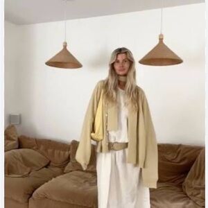 Boheme goods cashmere cardigan wheat